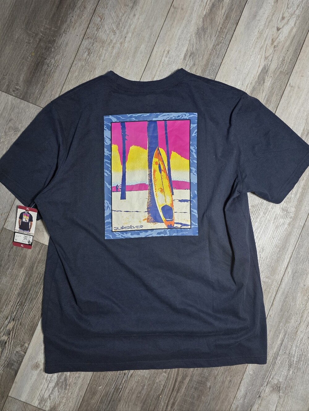 Quiksilver Men’s Retro Inspired Surf Graphic Tee Shirt Sz XL *NWT - Picture 4 of 7